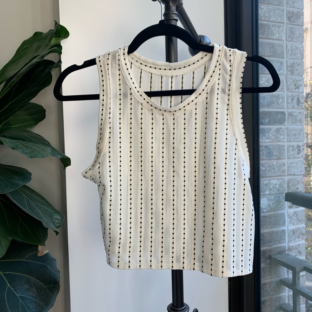 Sheer White Crop Top | Size S